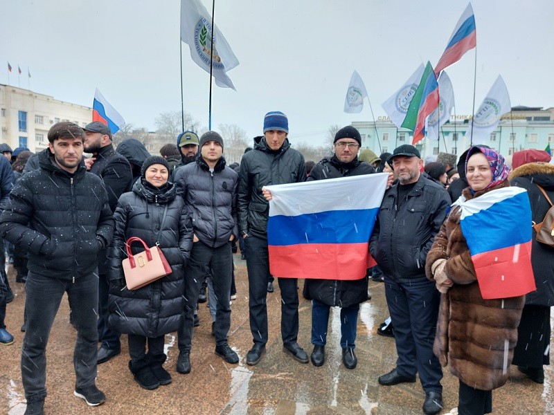 Дагнаследие приняло участие в митинге в честь возвращения Крыма в состав России